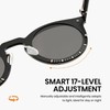 Cyxus Adjustable Tint Sunglasses 1-17 Gears Rounded Polarized Glasses Lenses