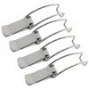 VAKTOK 4PCS Spring Loaded Toggle Latch Hasp Iron Plated Nickel