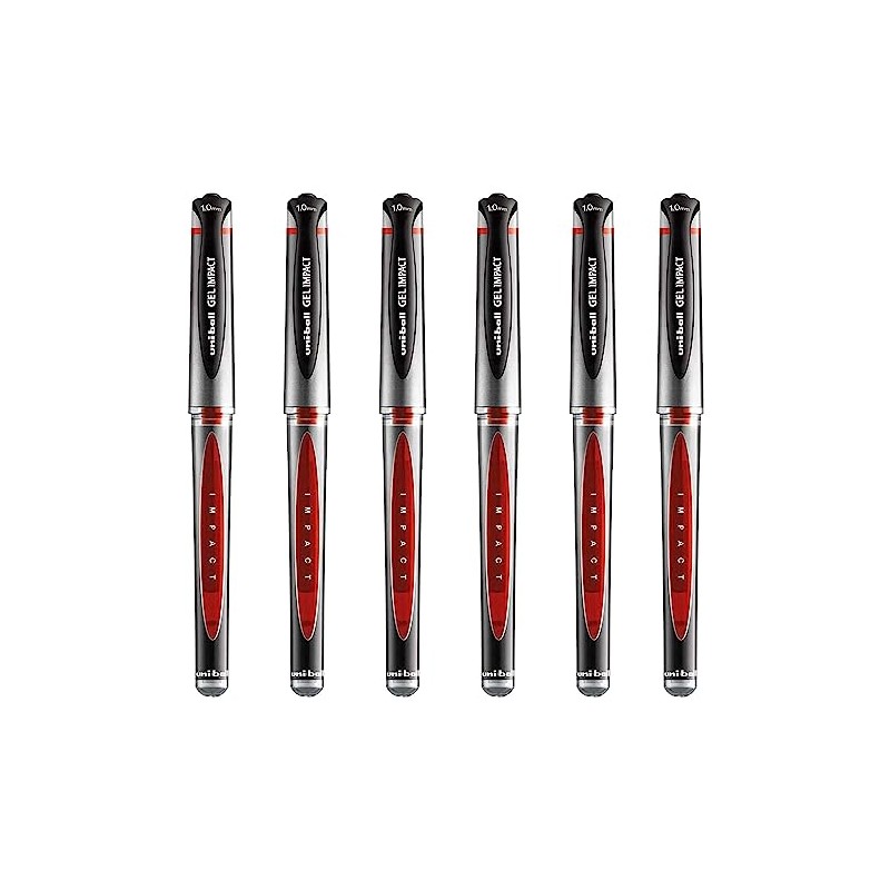 Uni Ball Red Capped (UM-153S) Gel Impact Rollerball Pen Ball