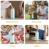 Exllena Small Flask 200ml Made of 304 Stainless Steel, Double