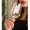 OJA White Wine Glasses Set of 4- Modern Crystal Hand