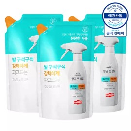Aekyung [애경]랩신 V3 항균 풋샴푸 리필 400ml x3개 +비누1입 2개증정 Aekyung Labshin V3 Antibacterial Foot Shampoo Refill 400ml x3 + 2 Free Soaps [Labshin V3 Antimicrobial Foot Shampoo Refill 400ml x 3 pieces]
