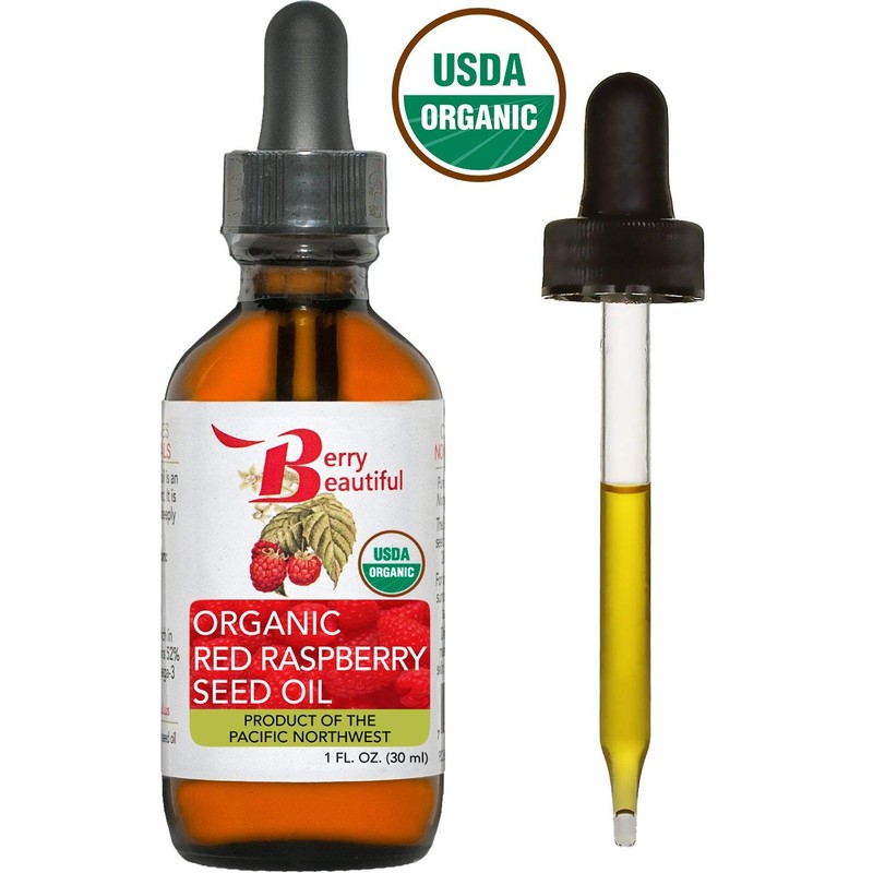 Berry Beautiful Certified Organic Red Raspberry Seed Oil - Cold-pressed