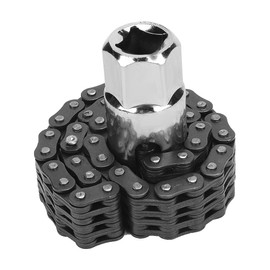 14cm Heavy Duty Chain Type Oil Filter Wrench Removal Universal Chain Oil Filter Wrench Professional Strap Wrench Auto Car Repair Tools Steel Chain Wrench for 14cm Oil Filter