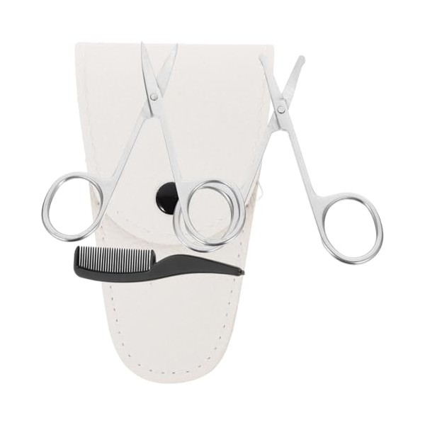 4pcs Beard Scissors Set Stainless Steel Grooming Kit Precision Scissors