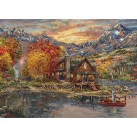 Ceaco - Thomas Kinkade - A Perfect Fall Day - 1000 Piece Jigsaw Puzzle