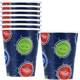 Unique Industries Pj Masks Party Multicolor Disposable Paper Cups - 9oz (8 Ct) | Fun & Eco-Friendly Party Drinkware for Kids - Perfect for Celebrations