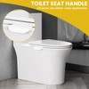 UBANU Self Adhesive Toilet Lid Cover Lifter, Avoid Touching Sticky