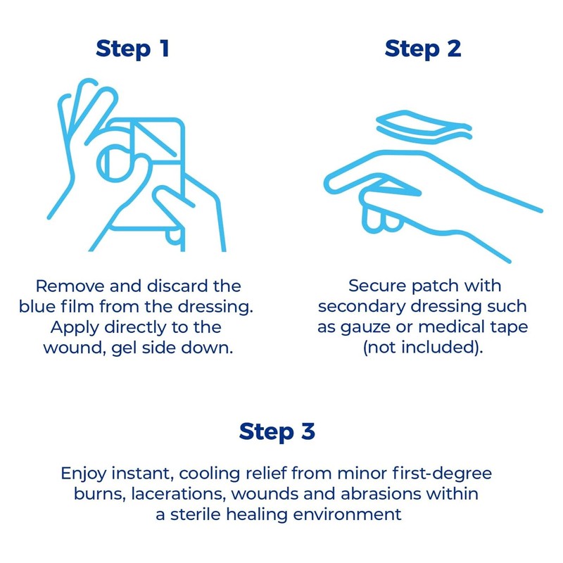 SilverSeal Burn and Wound Dressing | Hydrogel Pads with X-Static