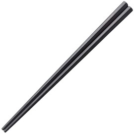 Fukui Craft Chopsticks, SPS Resin Chopsticks, Made in Japan, Dishwasher Safe, Pentagonal Point, Thick Tip, Black, 8.5 inches (21.8 cm), Made in Japan