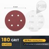 sourcing map 25 Pcs 150mm 6 Inch Sanding Disc 6