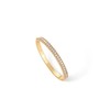 PAVOI 14K Yellow Gold Plated Cubic Zirconia Princess Cut Bangle