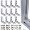12 Sets 1010 Series Aluminum Extrusion L-Shape Inside Corner Connectors,12pcs
