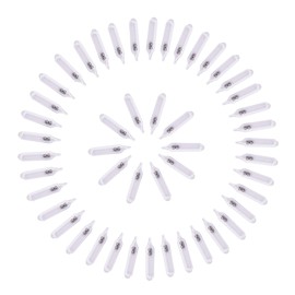 glass rattle 50 Worm Jig Fishing Lure Insert Tube Rattles Shake Attract Fly Tie Tying (50 Pcs, 4mm 16mm)