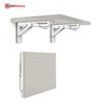 highdecora Floating Shelves Wall Mounted Ligh Grey Depth 250mm Set