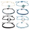 Softones Boho Rope Ankle Bracelets for Women Waterproof Adjustable Braided