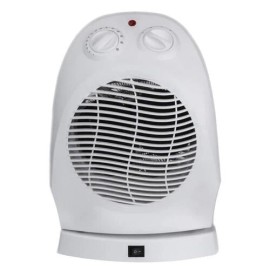 1500 Watt Electric Oscillating Wire Fan Heater 2 Setting Adjustable Thermostat