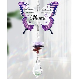 Blumuze Mama Geschenke,Kristalle Sonnenfänger Geschenke für Mama,Geburtstagsgeschenk für Mama,Muttertagsgeschenk Weihnachten für Mama,Mutter Geschenkidee zum Muttertag