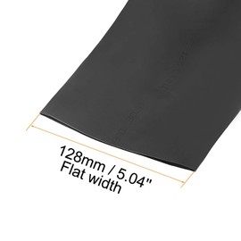 TOP-VIGOR 80mm Heat Shrink Tubing, 1M Length Heat Shrink Sleeving, 2:1 Ratio Heat Shrink Tube for Electrical Insulation, Repairs, Wrap Cable, Wire Connectors, Black