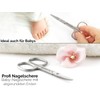 Professional Stainless Steel Nail Scissors, Baby Nail Scissors with Rounded