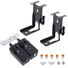 Universal Garage Door Sensors Compatible with Chamberlain Liftmaster Sears Craftsman Garage Door Openers, 41A5034 G801CB-P Garage Door Safety Sensor Kit with 2 Mounting Brackets