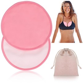 2 Pcs Castor Oil Pads Breast Pack Castor Oil Breast Pack Washable & Reusable Castor Oil Pack Wrap Pink