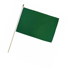 New Pack of 1 Dozen Solid Color Dark Green Flags 12x18in Stick Flag Blank Sublimation Flag All Weather Banner Flag INF-4Y03003