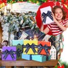 Luinabio 12 Pcs Christmas Elastic Bows for Gift Boxes Stretch