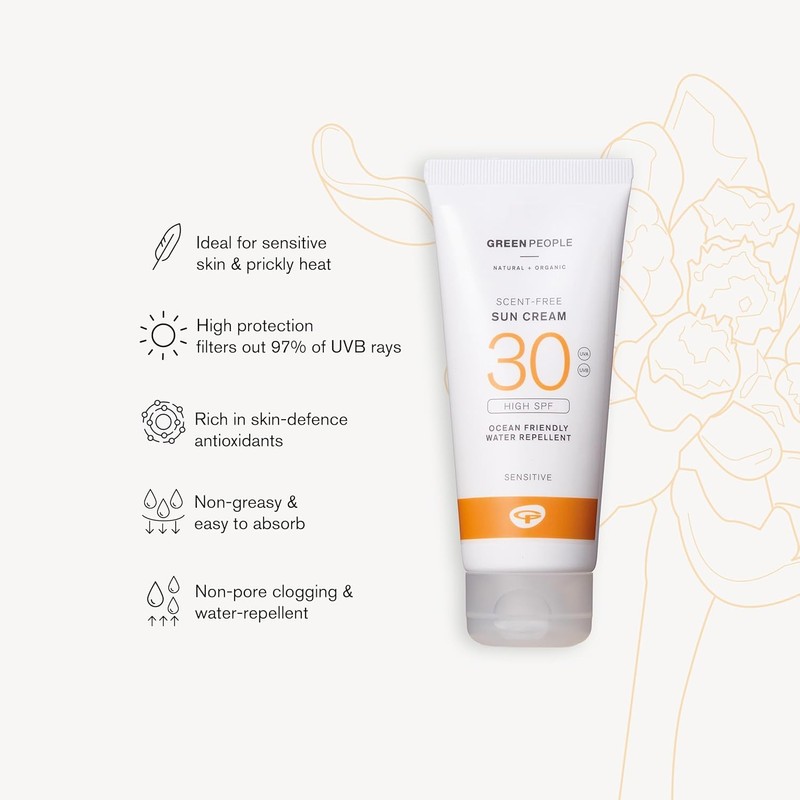 Green People Scent Free Sun Cream SPF30 - Travel Size