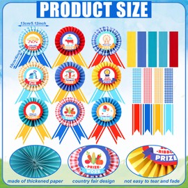 AmazingSpark 9 Pcs County Fair Hanging Fans Rustic Farm Party Decor Barnyard Themed Hanging Fans Country Fairs Decor for Birthday Party Supplies Table Decoration Picnic Gathering