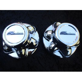 Sundowner 6 Lug with 5.5" Bolt Circle Trailer Center Hubcap Set of Four(4)