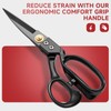 Ergonomic Heavy Duty Fabric Scissors – 9 Inch Carbon Steel