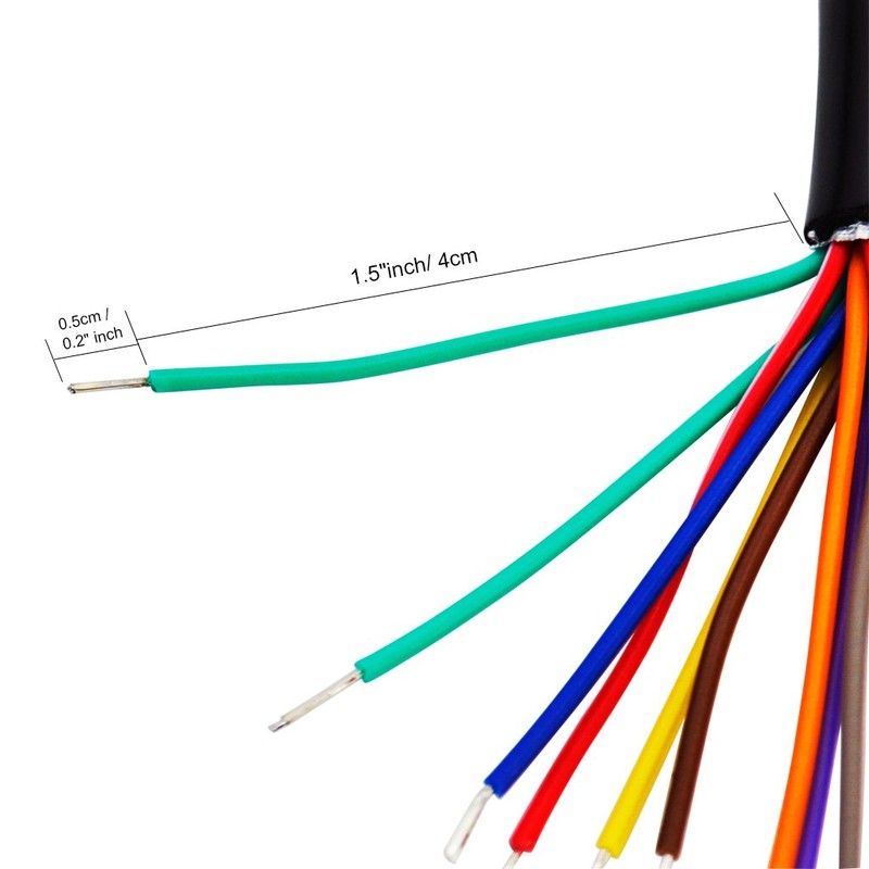 iKKEGOL OBD OBDII J1962 Male Connector to Open Plug Wire,