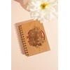 Wild Blooms Wood Journal [Notebook, Sketchbook, Spiral Bound, Blank Pages]