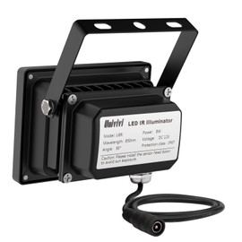 Univivi IR Illuminator 90 Degree Wide Angle 8-LEDs IR Infrared Light 850nm Infrared Illuminator for Night Vision IP67 Waterproof Outdoor for Security Cameras