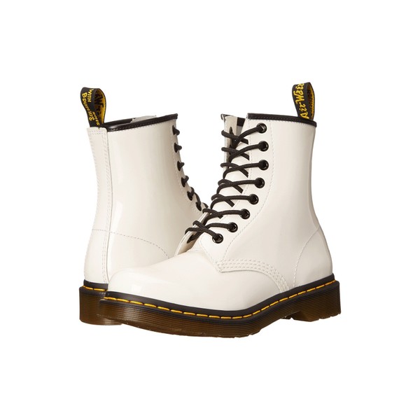 Dr. Martens Unisex 1460 Smooth Leather 8 Eye Boot, White,