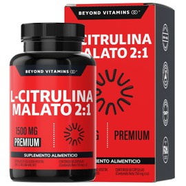 Beyond Vitamins | 1500mg L-Citrulina Malato en 1 Sola Molécula | Tecnología de Cápsulas Veganas (60 Caps)