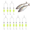 JXAXD 6 Pieces Double Hook Reverse Bottom Rig, Fishing Hook