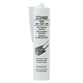 Vibra-TITE 99530 RTV Silicone Sealant, 300 ml Cartridge, Clear