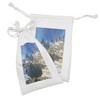 Lunarable Landscape Fabric Pouch Set of 2, Sierra Nevada Hike