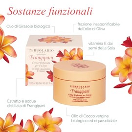 Perfumed Body Cream - Frangipani by LErbolario for Unisex - 6.7 oz Body Cream