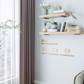 Sturdy Heavy Duty Shelf Bracket 8-Inch Set of 4, Perfect for Floating Shelves, Made from 1/5" Thick Metal in Matte Black Finish