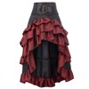 Women's Steampunk Gothic Black Lace Long Skirts
