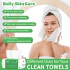 Cayxenful Disposable Face Towel, 400 Count Biodegradable Face Clean Towels,