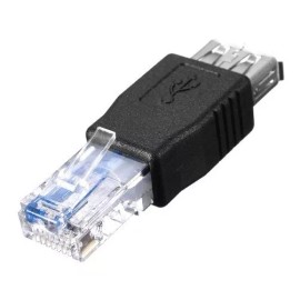 Mercader Digital 10 Pzs Adaptador Rj45 A Usb 2.0 Hembra Convertidor Ethernet