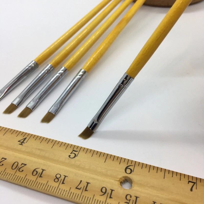 XDT Angular Tip Nail Art Paint Brush 20 Pc Set