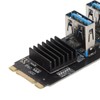M.2 NVME to PCIE 1X Riser Card M.2 NVME to