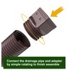 Ogutter Rain Gutter Downspout Extensions, Downspout Extender for Rainwater Drainage