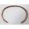ELAMENTS DESIGN Solid Copper Slim Bracelet Hammered Design Fits Wrist