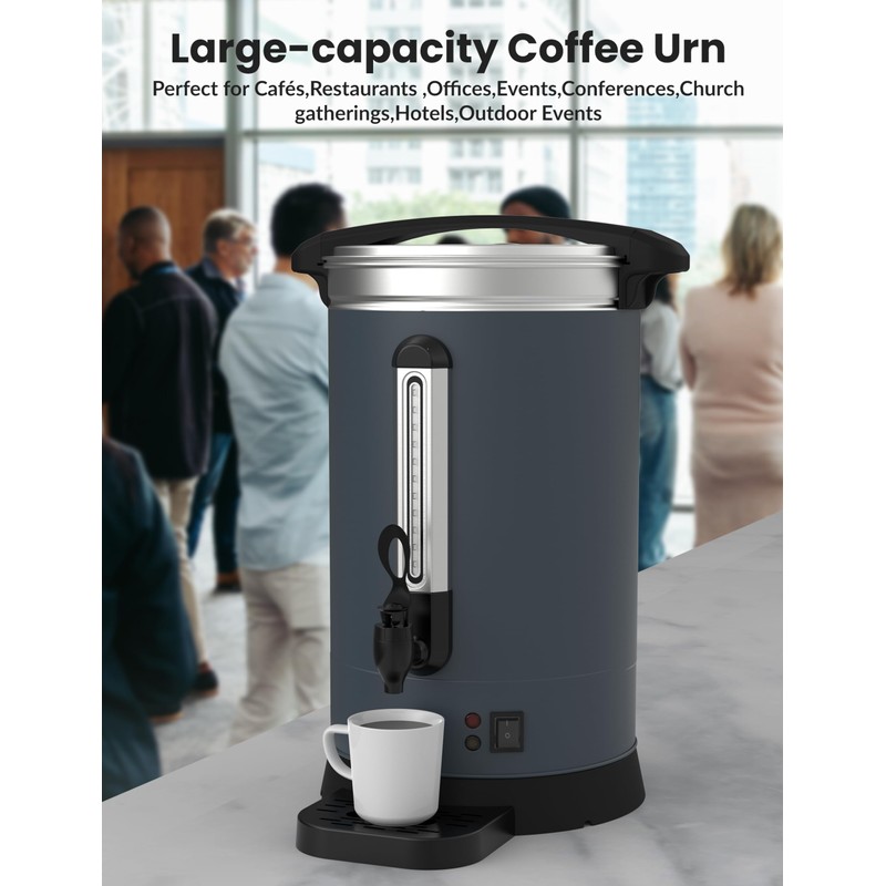 100 Cup Commercial Coffee Urn-14l Large Capacity Stainless Steel Coffee